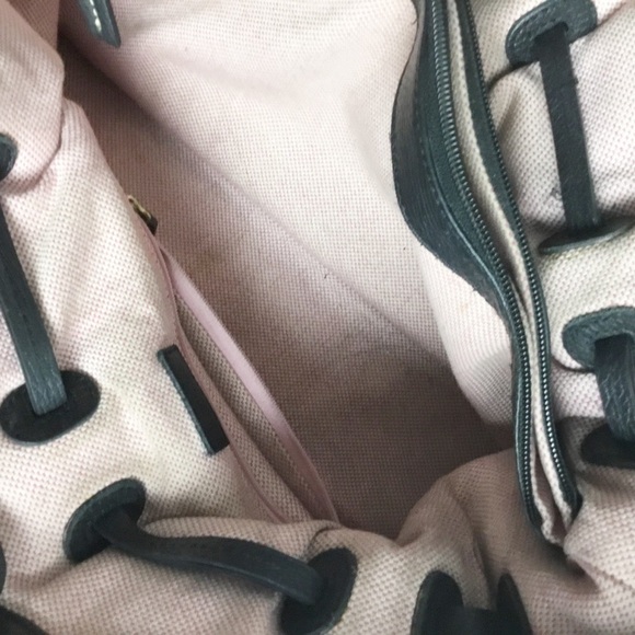 Dooney & Burke Black Leather Shoulder Bag Purse - Picture 7 of 8